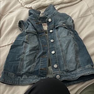Sleeveless Denim Vest